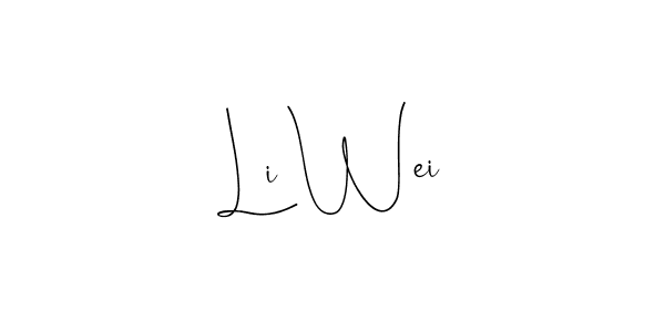 Use a signature maker to create a handwritten signature online. With this signature software, you can design (Andilay-7BmLP) your own signature for name Li Wei. Li Wei signature style 4 images and pictures png