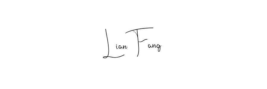 The best way (Andilay-7BmLP) to make a short signature is to pick only two or three words in your name. The name Lian Fang include a total of six letters. For converting this name. Lian Fang signature style 4 images and pictures png