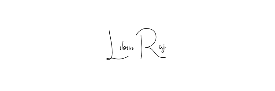 Design your own signature with our free online signature maker. With this signature software, you can create a handwritten (Andilay-7BmLP) signature for name Libin Raj. Libin Raj signature style 4 images and pictures png