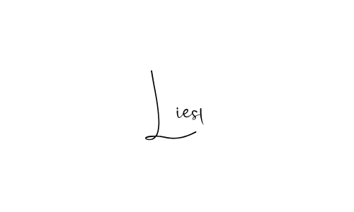 Design your own signature with our free online signature maker. With this signature software, you can create a handwritten (Andilay-7BmLP) signature for name Liesl. Liesl signature style 4 images and pictures png