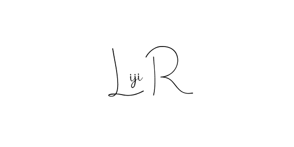 You should practise on your own different ways (Andilay-7BmLP) to write your name (Liji R) in signature. don't let someone else do it for you. Liji R signature style 4 images and pictures png