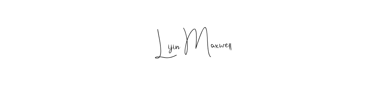 Make a beautiful signature design for name Lijin Maxwell. Use this online signature maker to create a handwritten signature for free. Lijin Maxwell signature style 4 images and pictures png
