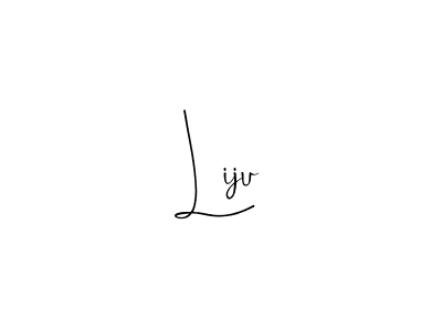 Use a signature maker to create a handwritten signature online. With this signature software, you can design (Andilay-7BmLP) your own signature for name Liju. Liju signature style 4 images and pictures png