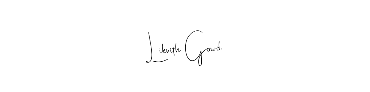 The best way (Andilay-7BmLP) to make a short signature is to pick only two or three words in your name. The name Likvith Gowd include a total of six letters. For converting this name. Likvith Gowd signature style 4 images and pictures png