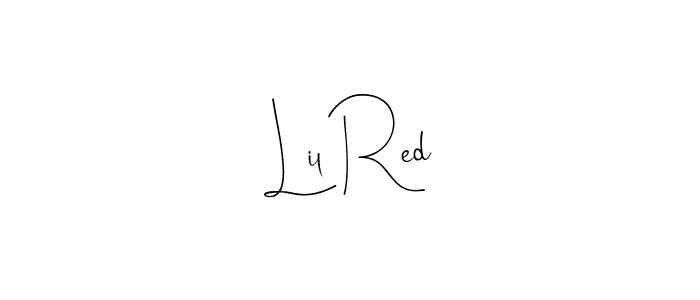 How to make Lil Red signature? Andilay-7BmLP is a professional autograph style. Create handwritten signature for Lil Red name. Lil Red signature style 4 images and pictures png
