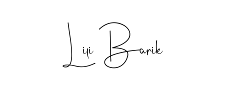 Quickly download Lili Barik name signature in high-resolution PNG using Andilay-7BmLP style. Ready to insert into PDFs and online applications. Lili Barik signature style 4 images and pictures png