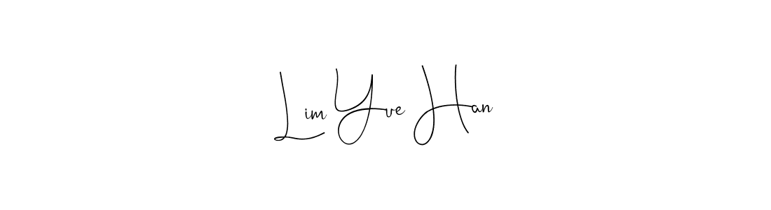 Lim Yue Han stylish signature style. Best Handwritten Sign (Andilay-7BmLP) for my name. Handwritten Signature Collection Ideas for my name Lim Yue Han. Lim Yue Han signature style 4 images and pictures png