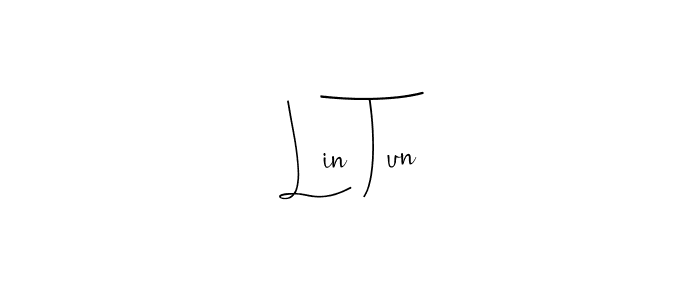 How to make Lin Tun name signature. Use Andilay-7BmLP style for creating short signs online. This is the latest handwritten sign. Lin Tun signature style 4 images and pictures png