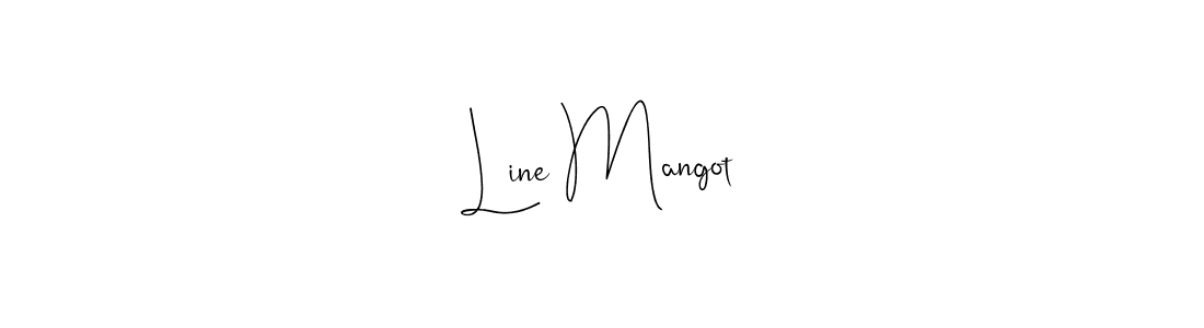 It looks lik you need a new signature style for name Line Mangot. Design unique handwritten (Andilay-7BmLP) signature with our free signature maker in just a few clicks. Line Mangot signature style 4 images and pictures png