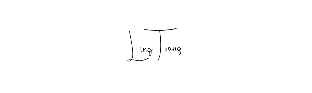 Make a beautiful signature design for name Ling Tsang. With this signature (Andilay-7BmLP) style, you can create a handwritten signature for free. Ling Tsang signature style 4 images and pictures png