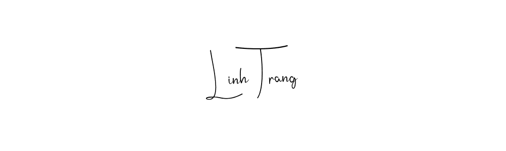 Make a beautiful signature design for name Linh Trang. With this signature (Andilay-7BmLP) style, you can create a handwritten signature for free. Linh Trang signature style 4 images and pictures png