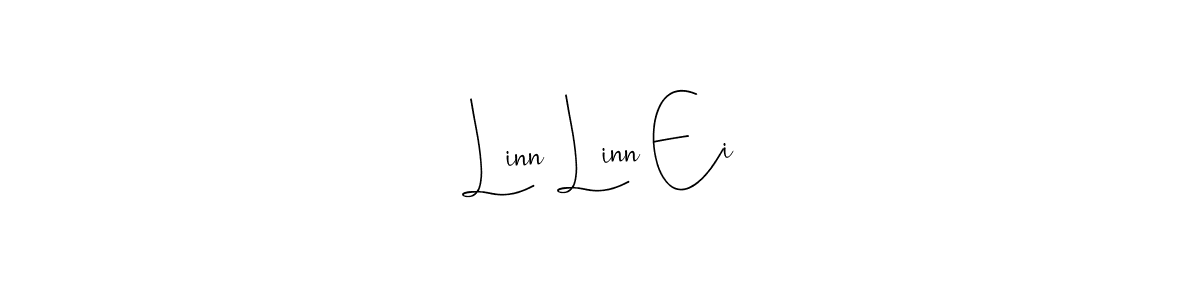 Use a signature maker to create a handwritten signature online. With this signature software, you can design (Andilay-7BmLP) your own signature for name Linn Linn Ei. Linn Linn Ei signature style 4 images and pictures png