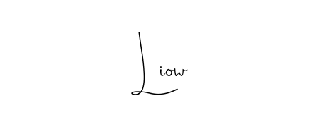 Master the art of signing with Liow written in fluent Andilay-7BmLP script. A great template to practice and refine your handwriting. Liow signature style 4 images and pictures png