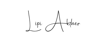 Lipi Akther stylish signature style. Best Handwritten Sign (Andilay-7BmLP) for my name. Handwritten Signature Collection Ideas for my name Lipi Akther. Lipi Akther signature style 4 images and pictures png