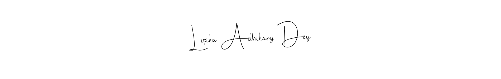 Use a signature maker to create a handwritten signature online. With this signature software, you can design (Andilay-7BmLP) your own signature for name Lipika Adhikary Dey. Lipika Adhikary Dey signature style 4 images and pictures png