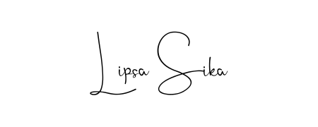 Here are the top professional signature styles for the name Lipsa Sika. These are the best autograph styles you can use for your name. Lipsa Sika signature style 4 images and pictures png