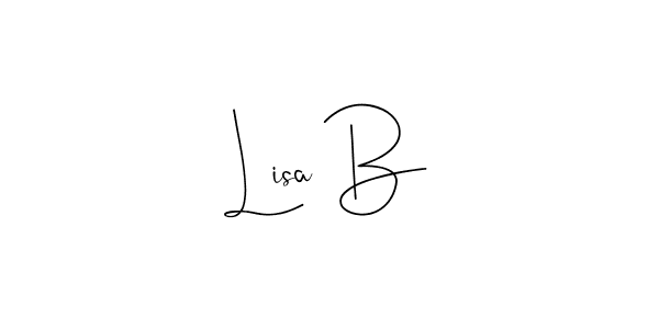 Make a beautiful signature design for name Lisa B. Use this online signature maker to create a handwritten signature for free. Lisa B signature style 4 images and pictures png