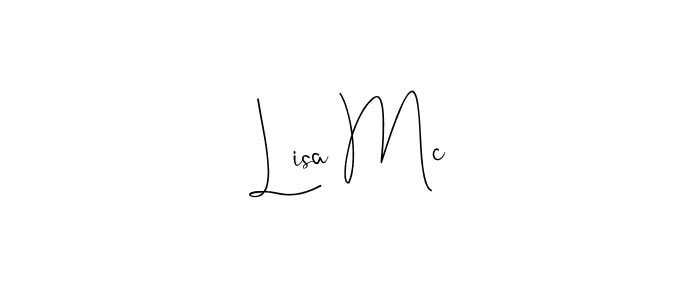 It looks lik you need a new signature style for name Lisa Mc. Design unique handwritten (Andilay-7BmLP) signature with our free signature maker in just a few clicks. Lisa Mc signature style 4 images and pictures png