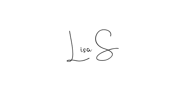 This is the best signature style for the Lisa S name. Also you like these signature font (Andilay-7BmLP). Mix name signature. Lisa S signature style 4 images and pictures png