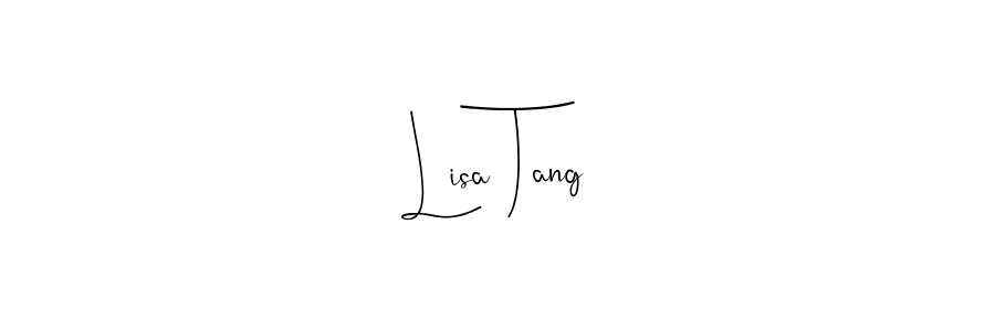 Make a beautiful signature design for name Lisa Tang. With this signature (Andilay-7BmLP) style, you can create a handwritten signature for free. Lisa Tang signature style 4 images and pictures png