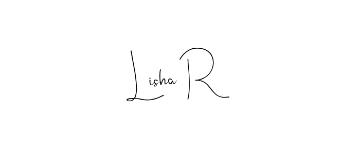 Similarly Andilay-7BmLP is the best handwritten signature design. Signature creator online .You can use it as an online autograph creator for name Lisha R. Lisha R signature style 4 images and pictures png