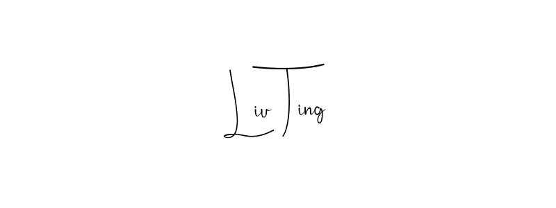 How to make Liu Ting name signature. Use Andilay-7BmLP style for creating short signs online. This is the latest handwritten sign. Liu Ting signature style 4 images and pictures png