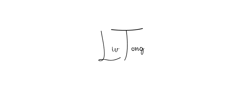 Make a beautiful signature design for name Liu Tong. Use this online signature maker to create a handwritten signature for free. Liu Tong signature style 4 images and pictures png