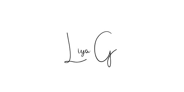 How to Draw Liya G signature style? Andilay-7BmLP is a latest design signature styles for name Liya G. Liya G signature style 4 images and pictures png