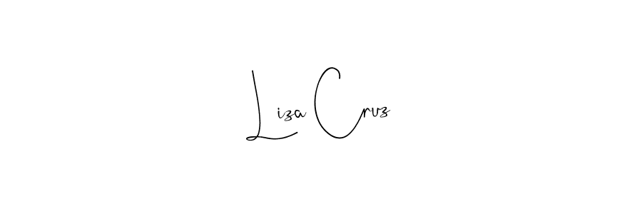 Create a beautiful signature design for name Liza Cruz. With this signature (Andilay-7BmLP) fonts, you can make a handwritten signature for free. Liza Cruz signature style 4 images and pictures png