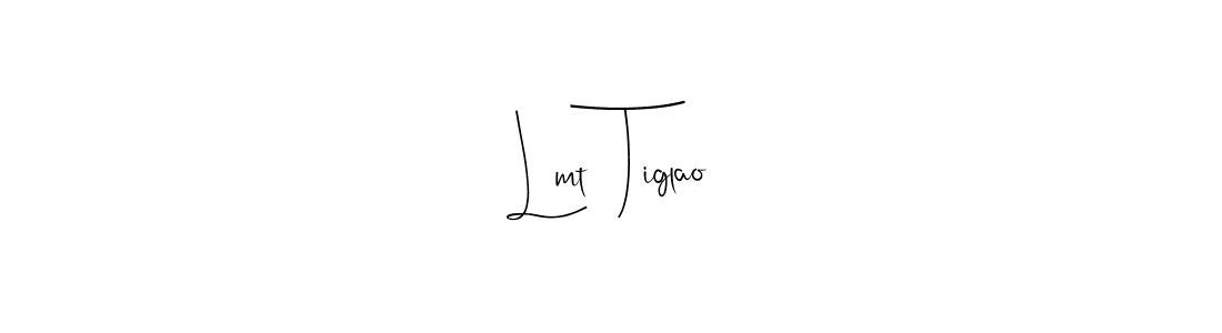 Similarly Andilay-7BmLP is the best handwritten signature design. Signature creator online .You can use it as an online autograph creator for name Lmt  Tiglao. Lmt  Tiglao signature style 4 images and pictures png