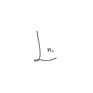 The best way (Andilay-7BmLP) to make a short signature is to pick only two or three words in your name. The name Ln. include a total of six letters. For converting this name. Ln. signature style 4 images and pictures png