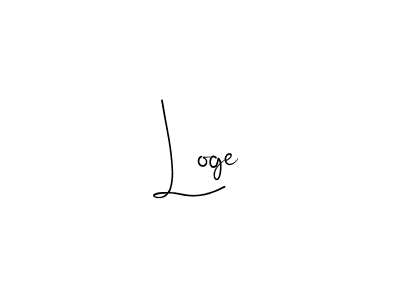 You should practise on your own different ways (Andilay-7BmLP) to write your name (Loge) in signature. don't let someone else do it for you. Loge signature style 4 images and pictures png