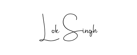 The Andilay-7BmLP typeface gives name Lok Singh a refined look. Suitable for certificates, diplomas, and official verification. Lok Singh signature style 4 images and pictures png