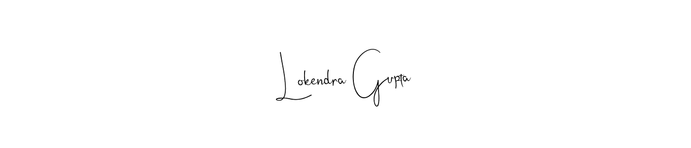 Also we have Lokendra Gupta name is the best signature style. Create professional handwritten signature collection using Andilay-7BmLP autograph style. Lokendra Gupta signature style 4 images and pictures png