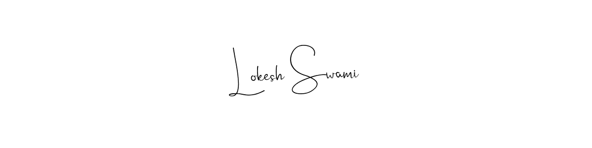 How to make Lokesh Swami name signature. Use Andilay-7BmLP style for creating short signs online. This is the latest handwritten sign. Lokesh Swami signature style 4 images and pictures png