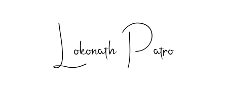 Achieve flawless digital penmanship with Lokonath Patro name in Andilay-7BmLP font. The perfect tool for creating online signatures. Lokonath Patro signature style 4 images and pictures png