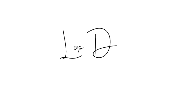 How to Draw Lola D signature style? Andilay-7BmLP is a latest design signature styles for name Lola D. Lola D signature style 4 images and pictures png