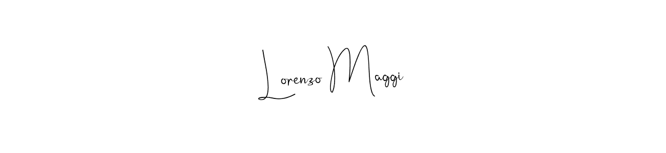 It looks lik you need a new signature style for name Lorenzo Maggi. Design unique handwritten (Andilay-7BmLP) signature with our free signature maker in just a few clicks. Lorenzo Maggi signature style 4 images and pictures png