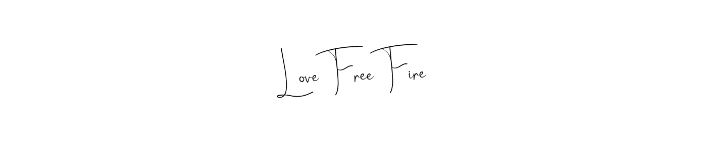 Love Free Fire stylish signature style. Best Handwritten Sign (Andilay-7BmLP) for my name. Handwritten Signature Collection Ideas for my name Love Free Fire. Love Free Fire signature style 4 images and pictures png