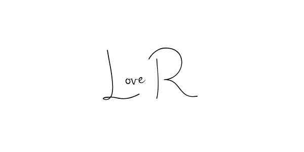 The best way (Andilay-7BmLP) to make a short signature is to pick only two or three words in your name. The name Love R include a total of six letters. For converting this name. Love R signature style 4 images and pictures png