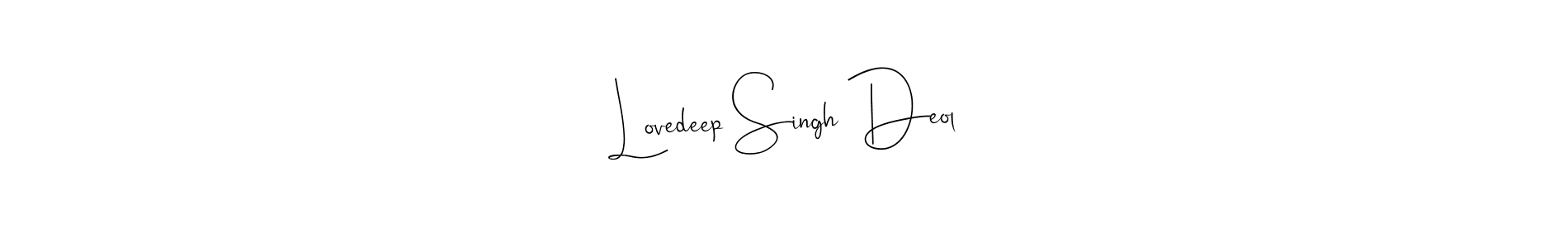 Make a beautiful signature design for name Lovedeep Singh Deol. Use this online signature maker to create a handwritten signature for free. Lovedeep Singh Deol signature style 4 images and pictures png