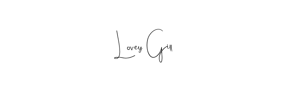 How to make Lovey Gill signature? Andilay-7BmLP is a professional autograph style. Create handwritten signature for Lovey Gill name. Lovey Gill signature style 4 images and pictures png