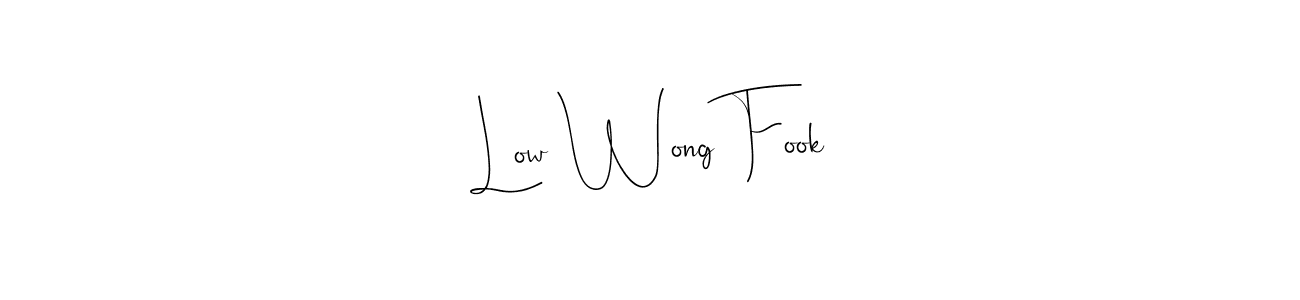 Andilay-7BmLP is a professional signature style that is perfect for those who want to add a touch of class to their signature. It is also a great choice for those who want to make their signature more unique. Get Low Wong Fook name to fancy signature for free. Low Wong Fook signature style 4 images and pictures png