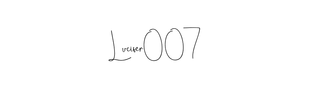 Design your own signature with our free online signature maker. With this signature software, you can create a handwritten (Andilay-7BmLP) signature for name Lucifer007. Lucifer007 signature style 4 images and pictures png