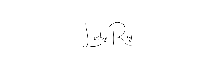 The best way (Andilay-7BmLP) to make a short signature is to pick only two or three words in your name. The name Lucky Raj include a total of six letters. For converting this name. Lucky Raj signature style 4 images and pictures png