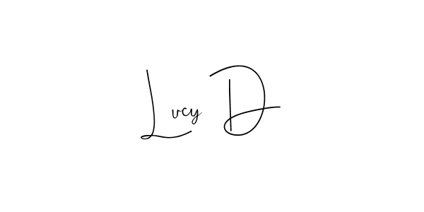 It looks lik you need a new signature style for name Lucy D. Design unique handwritten (Andilay-7BmLP) signature with our free signature maker in just a few clicks. Lucy D signature style 4 images and pictures png