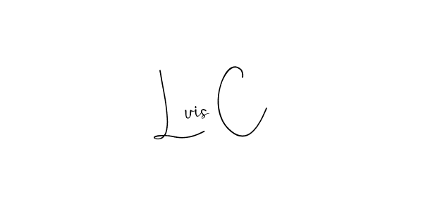Make a beautiful signature design for name Luis C. Use this online signature maker to create a handwritten signature for free. Luis C signature style 4 images and pictures png