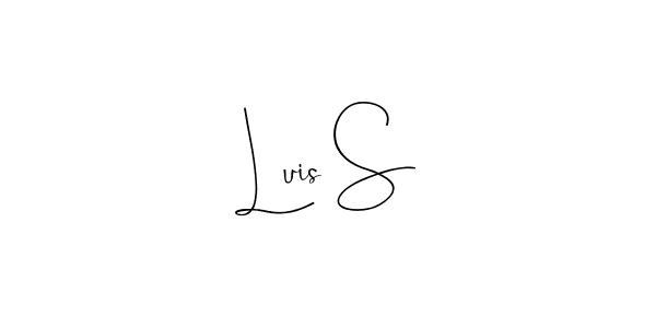 Also we have Luis S name is the best signature style. Create professional handwritten signature collection using Andilay-7BmLP autograph style. Luis S signature style 4 images and pictures png