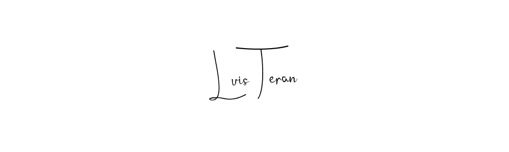 Design your own signature with our free online signature maker. With this signature software, you can create a handwritten (Andilay-7BmLP) signature for name Luis Teran. Luis Teran signature style 4 images and pictures png