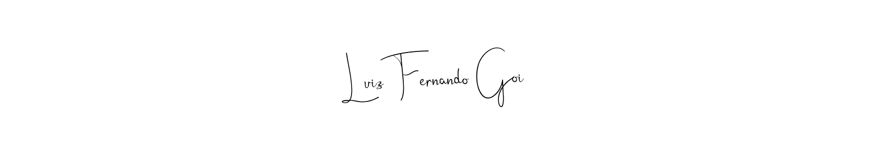 Also we have Luiz Fernando Goi name is the best signature style. Create professional handwritten signature collection using Andilay-7BmLP autograph style. Luiz Fernando Goi signature style 4 images and pictures png